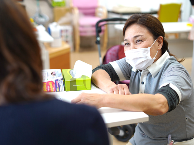 利用者さんとのふれあい